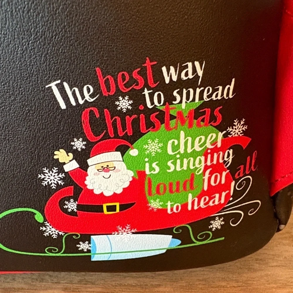 ELF Loungefly lights up!!! Festive Backpack with Clausometer Design